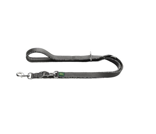 Dog Training Leash Divo Reflect Black/Grey 200cm/20mm