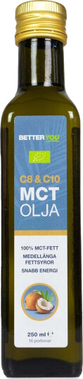 Better You Ekologisk C8 MCT Olja 250 ml Better You Ekologisk C8 MCT Olja 250 ml