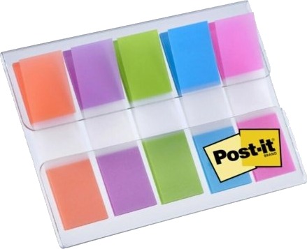 Post It 7100102672 Blå Grønn Oransje Rosa Lilla Gult 11,9 Mm 43,2 Mm 20 Ark 100 Ark