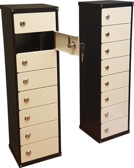 Vindico Security UNITEL 8 Ladeskap for mobiltelefon 8 luker, Garasjeinnredning & oppbevaring
