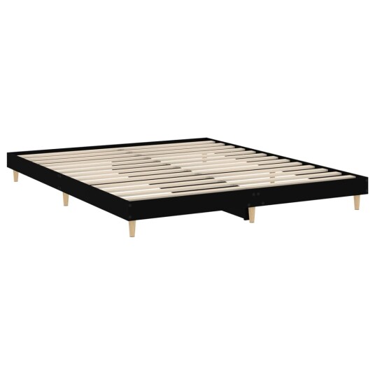 vidaXL Sengeramme svart 180x200 cm konstruert tre