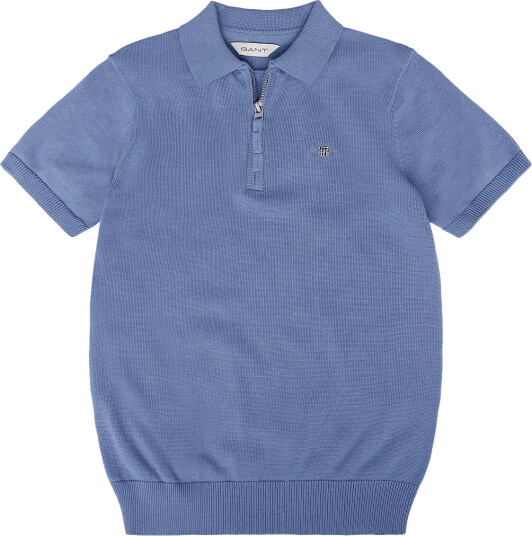 Gant Kids | Shield Knitted Zip Ss Polo | 152