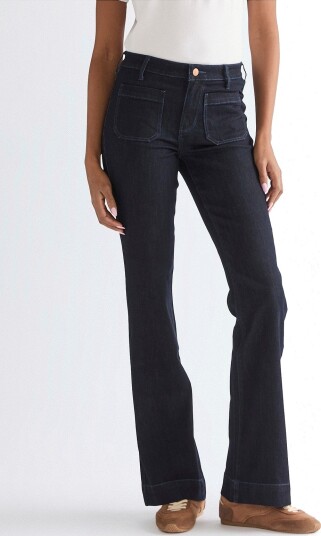 Wrangler Jeans Flare Soft Moonlight Blå Wrangler Jeans Flare Soft Moonlight Blå