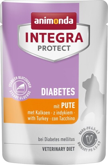 Animonda Integra Våtfôr Adult Sparepakke Integra Protect Diabetes Kalkun 48 X 85 G