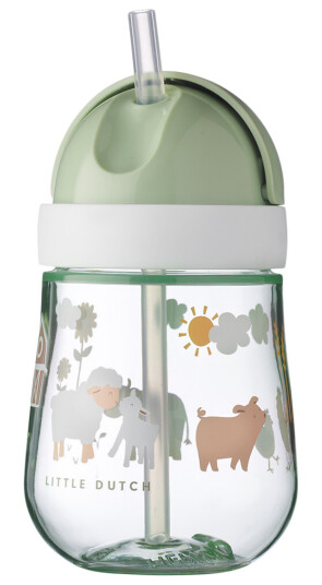 Mio drikkeflaske med sugerør 300ml Little Farm Mio drikkeflaske med sugerør 300ml Little Farm