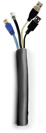 MULTIBRACKETS M Universal Cable Sock Roll Self Wrap Black 25m L 25mm