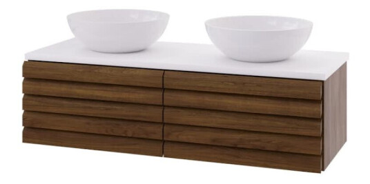 Servantskap Linn Bad Selma 120 cm Dobbel 160812STD Servantskap Linn Bad Selma 120 cm Dobbel 160812STD