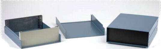 Hammond Electronics 1458E5b Instrumentskap 254 X 203 X 127 Aluminium Blå 1 Stk