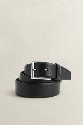 KLASSISK LÆRBELTE BLACK 8032