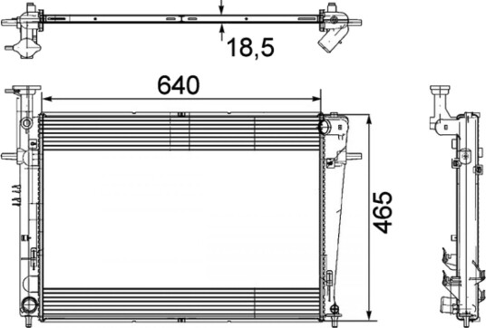 Radiator MAHLE ORIGINAL CR 908 000P