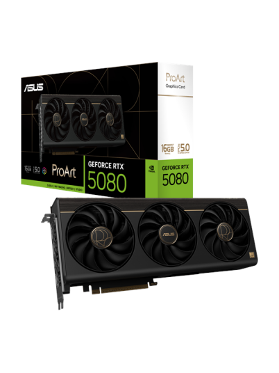 ASUS GeForce RTX 5080 ProArt 16GB GDDR7 RAM Grafikkort ASUS GeForce RTX 5080 ProArt 16GB GDDR7 RAM Grafikkort