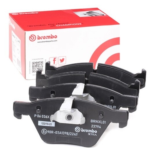 Bremseklosser BREMBO P 06 036X Bremseklosser BREMBO P 06 036X
