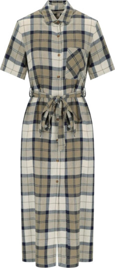 Barbour Fern Dress Dress Navy Tartan