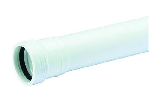 Wafix Pp Afløbsrør Med Muffe 40 X 2000 Mm Hvid
