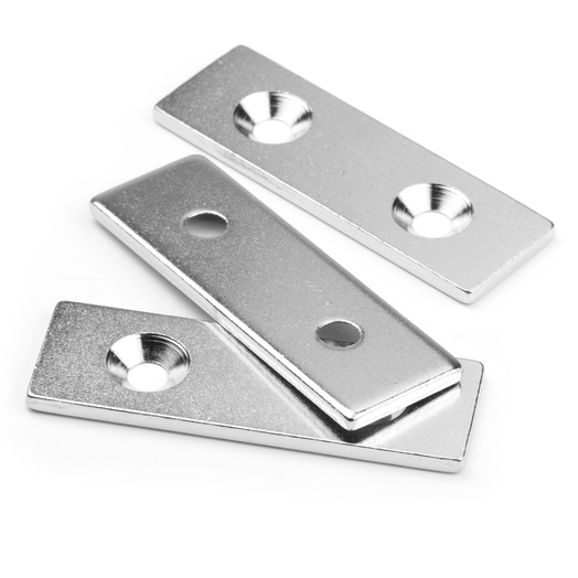 Supermagneter Metallplate 60 X 20 X 3 mm i Forniklet Stål Supermagneter Metallplate 60 X 20 X 3 mm i Forniklet Stål
