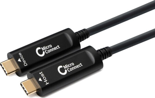 Microconnect 10m USB-C 3.1 Gen 2 Aktiv Optisk Fiberkabel AOC Svart Microconnect 10m USB-C 3.1 Gen 2 Aktiv Optisk Fiberkabel AOC Svart