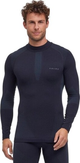 Falke Men"s Long Sleeve Shirt Turtle Warm Black L