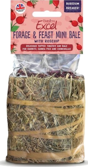 Burgess Forage & Feast Mini Bale Rose 100g