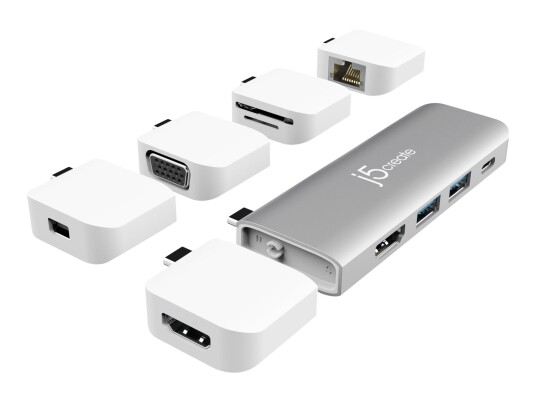 j5create JCD389-N - mini-dock - USB-C - HDMI