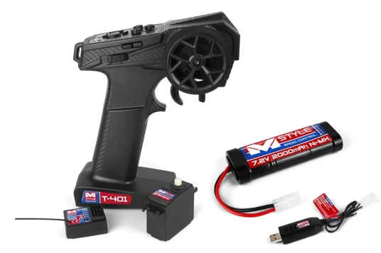 Mstyle M 002 R/C Set Radioset Servo Battery and Charger Mstyle M 002 R/C Set Radioset Servo Battery and Charger