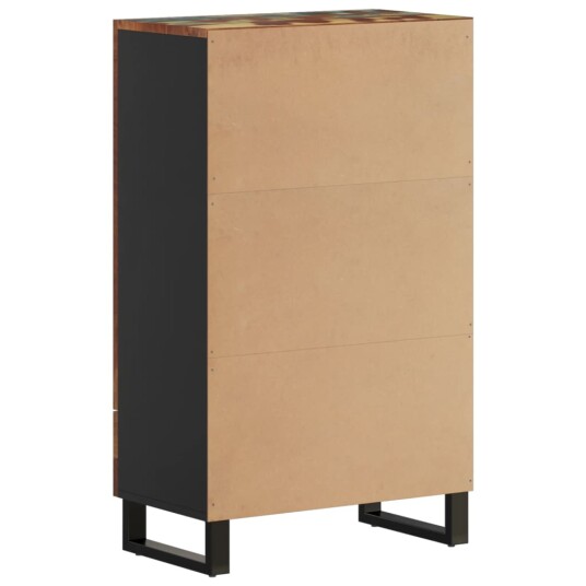 vidaXL Highboard med skuff 60x33x100 cm gjenvunnet heltre og jern