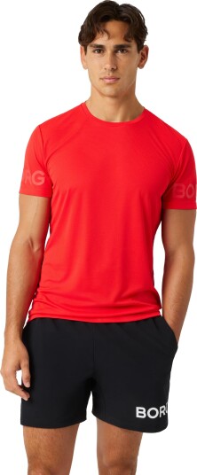 Björn Borg Men"s Borg Light T Shirt Flame Scarlet L