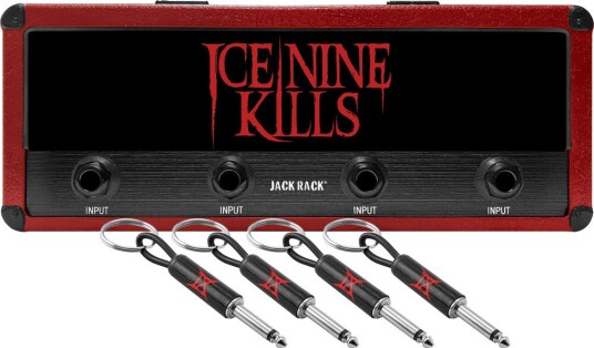 Pluginz Ice Nine Kills Magnetic Jack Rack with 4 Guitar Plug Keychains 85529793