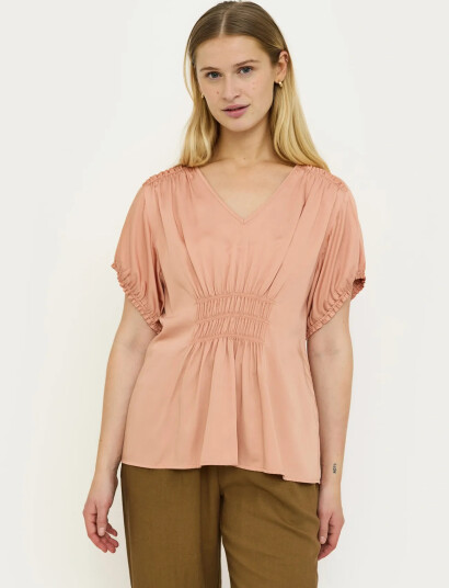 Soft Rebels Srjedda Ss Blouse   Pink   XL