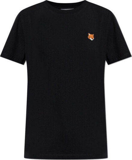 Maison Kitsune Fox Head Regular Tee Shirt Black M Maison Kitsune Fox Head Regular Tee Shirt Black M