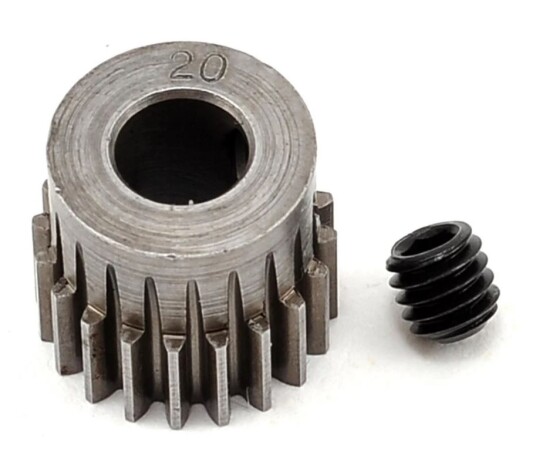Robinson Racing 2020 48P Machined Pinion Gear 5mm Bore 20T Robinson Racing 2020 48P Machined Pinion Gear 5mm Bore 20T