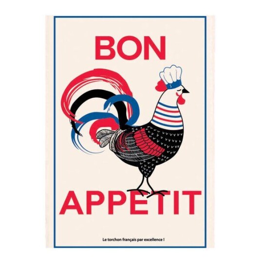 Maison Vivaraise Kjøkkenhåndkle 48x72 cm Bon Appétit Maison Vivaraise Kjøkkenhåndkle 48x72 cm Bon Appétit