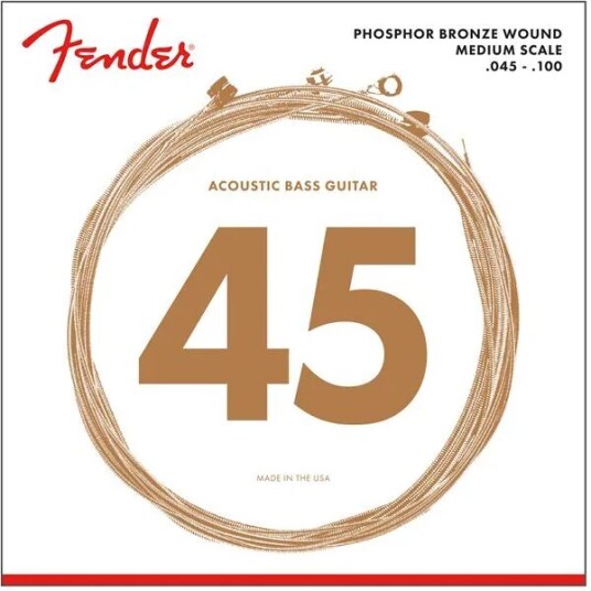 Fender 7060 Acoustic Bass Strings (045-100) Phosphor Bronze Fender 7060 Acoustic Bass Strings (045-100) Phosphor Bronze