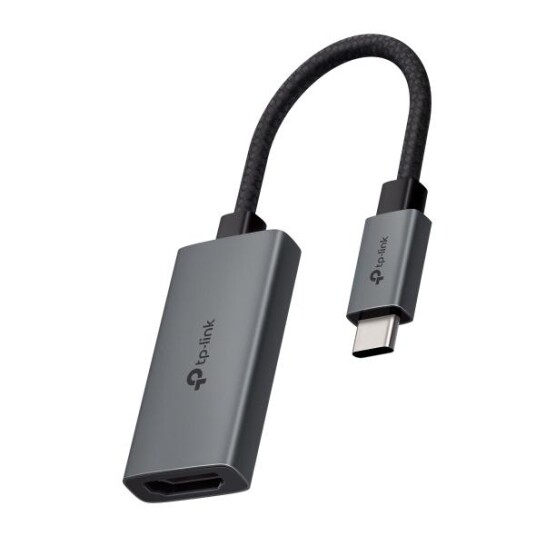 Tp-Link UA520C USB Type-C til HDMI Adapterkabel 10cm Grå Tp-Link UA520C USB Type-C til HDMI Adapterkabel 10cm Grå