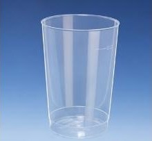 Plastbæger 20 Cl Ø67 Mm H98 Mm Flergangs Pp Semi Transparent,20 Ps X 40 Stk/Krt