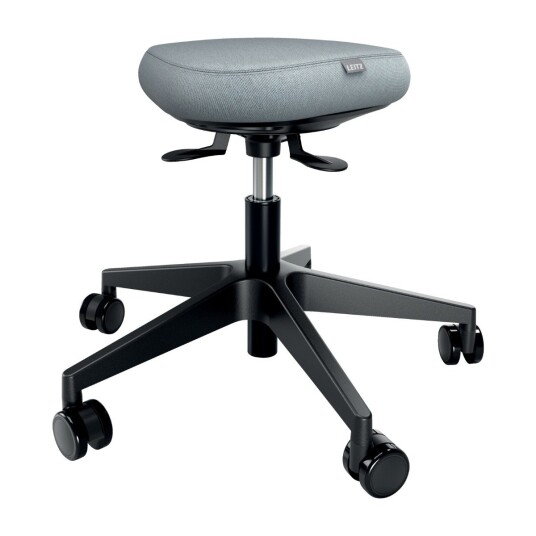 Leitz Ergo Active Ståkrakk med hjul - Ergonomisk grå kontorkrakk