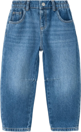Mango Mid Rise Balloon Jeans Blue 12 18M
