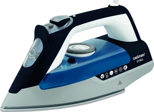 Zelmer ZIR3000 Dampstrykejern - 3000W, automatisk avstenging, keramisk såle - Sort/Hvit