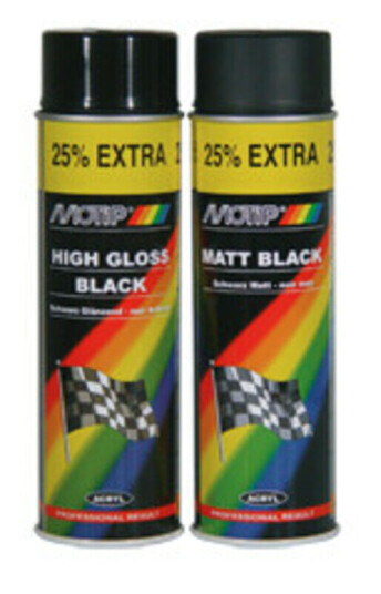 MOTIP-DUPLI MOTIP Matt Black satengmaling - Spray 500 ml  schwarz