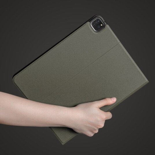Linocell Premium Trifold Cover for iPad Pro 12,9" Olivengrønn