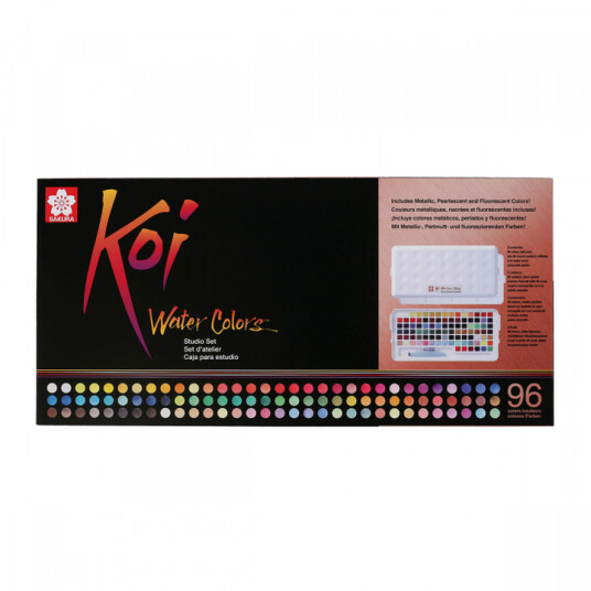 Sakura Koi Water Colors Studio Set 96 + Koi Water Brush