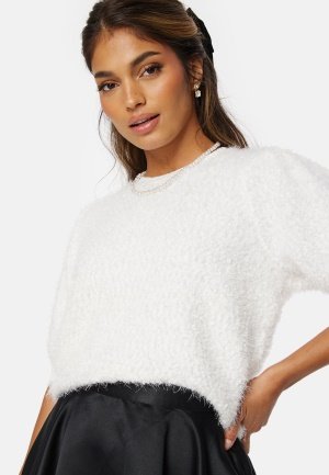 Pieces PCFee SS O-Neck Knit Top Cloud Dancer XS Pieces PCFee SS O-Neck Knit Top Cloud Dancer XS