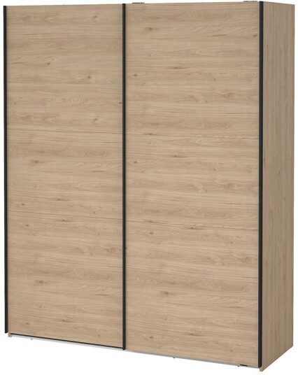 Como skyvedørsskap 2 dører 180x220cm eik dekor.