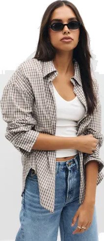 Only Beige Onloregon Alva Ls Reg Shirt Noos Wv