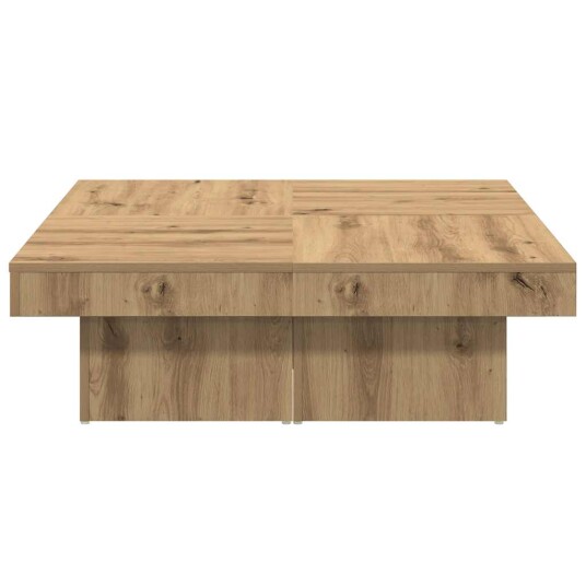 Salongbord artisan eik 90x90x28 cm konstruert tre 8721158439086