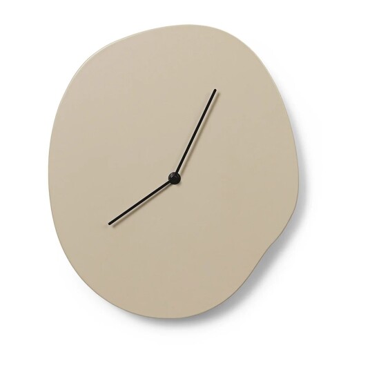 ferm LIVING Melt veggklokke 28 x 33 cm Cashmere ferm LIVING Melt veggklokke 28 x 33 cm Cashmere