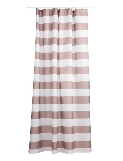 Noble House Shower Curtain Big Stripe Beige 180X200CM