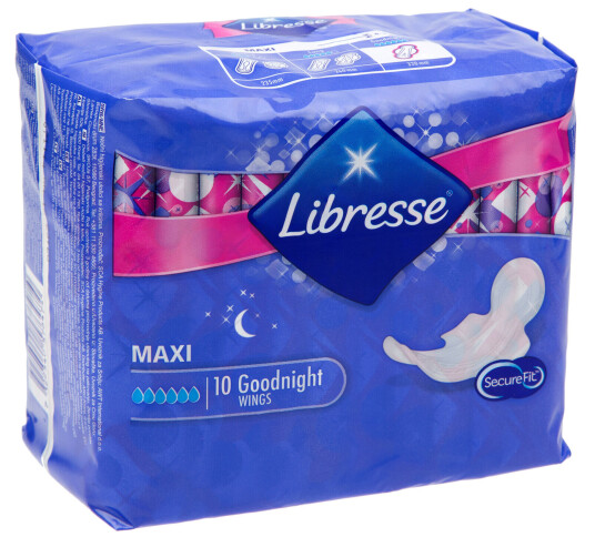 Libresse Maxi Night Wing 10 stk.