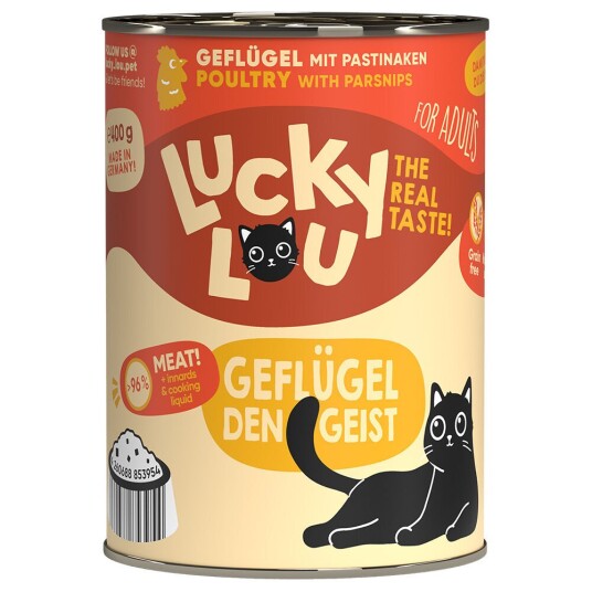 Lucky Lou Voksen 6 X 400 G Fjørfe Lucky Lou Voksen 6 X 400 G Fjørfe