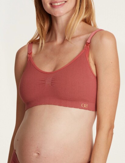 Cache Coeur Maternity And Nursing Bra Zoe Red XL