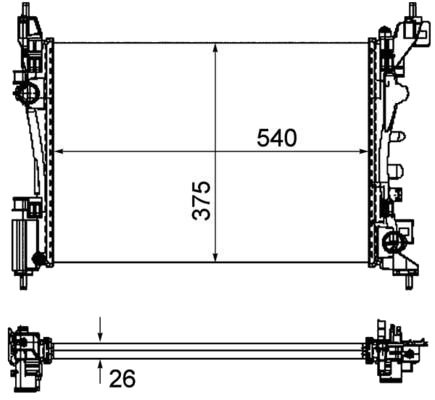MAHLE CR 1121 000P Radiator motorkjøling